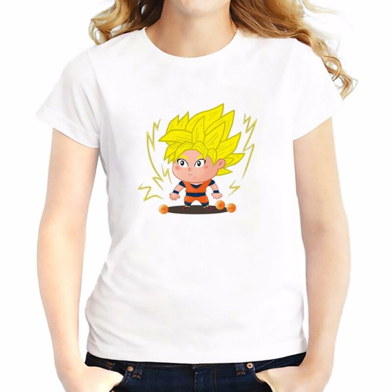 T-Shirt DBZ Femme Son Goku Super Saiyan