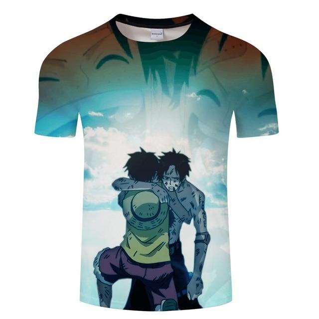 T-Shirt One Piece Luffy et Ace Homme