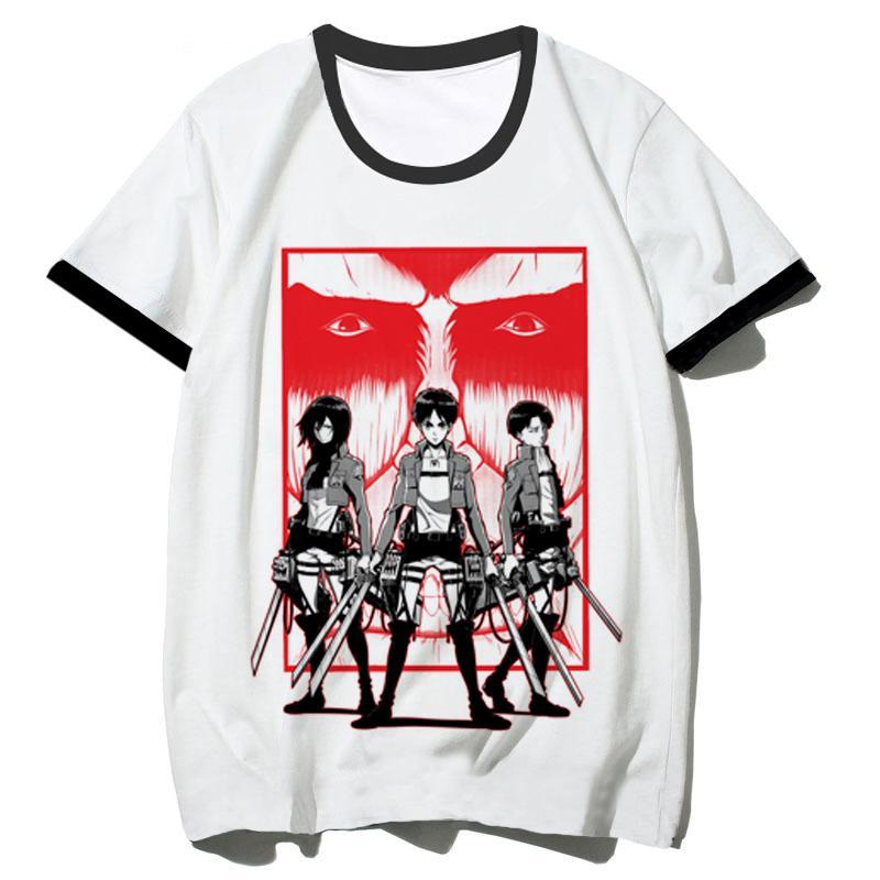 T-Shirt Eren Mikasa et Livaï